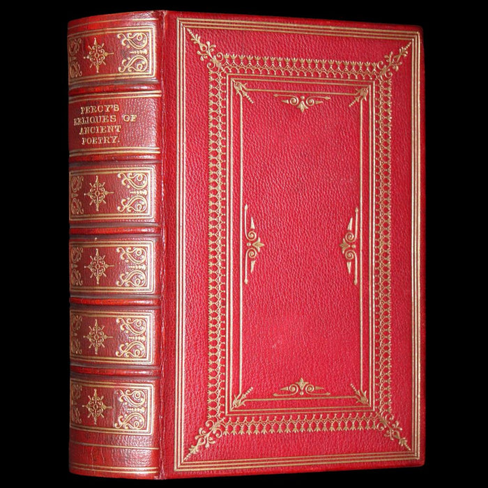 1859 Rare Victorian Book - Reliques of Ancient English Poetry and Old Heroic Ballads collected by Thomas Percy. Illustrated.