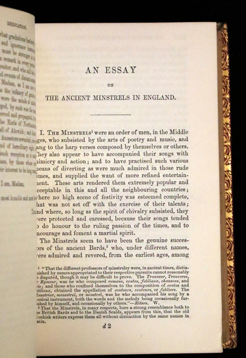 1859 Rare Victorian Book - Reliques of Ancient English Poetry and Old Heroic Ballads collected by Thomas Percy. Illustrated.