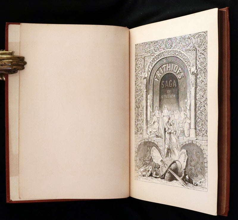 1878 Rare First English Edition - Frithiof's Saga: A Legend of Ancient Norway. Illustrated Viking Tales of the North.