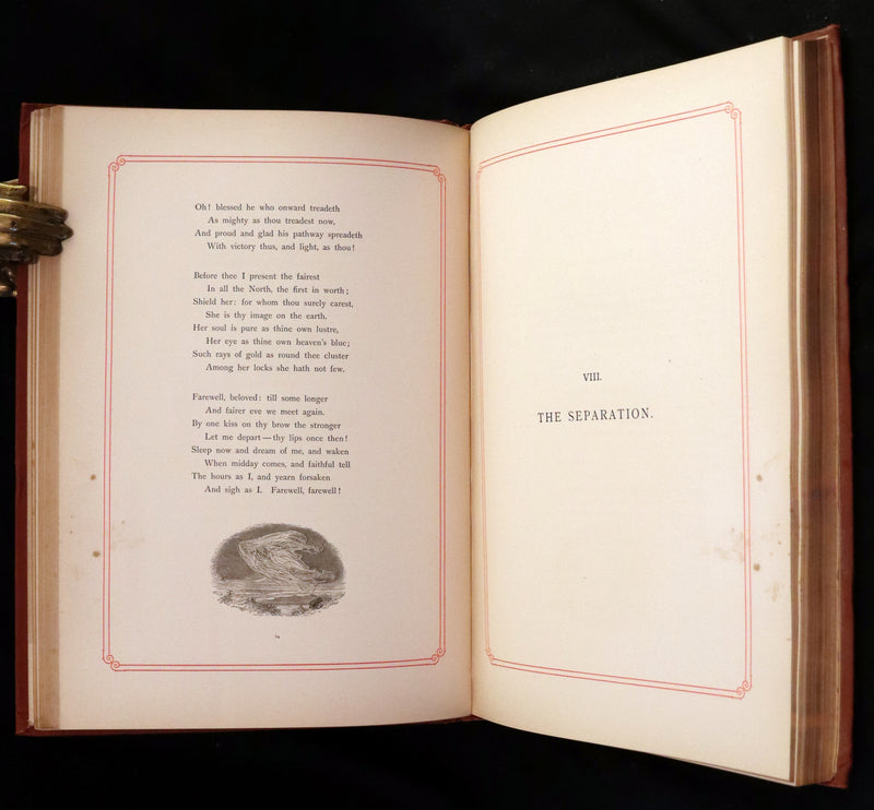 1878 Rare First English Edition - Frithiof's Saga: A Legend of Ancient Norway. Illustrated Viking Tales of the North.