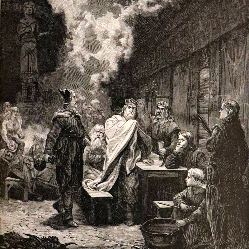 1878 Rare First English Edition - Frithiof's Saga: A Legend of Ancient Norway. Illustrated Viking Tales of the North.