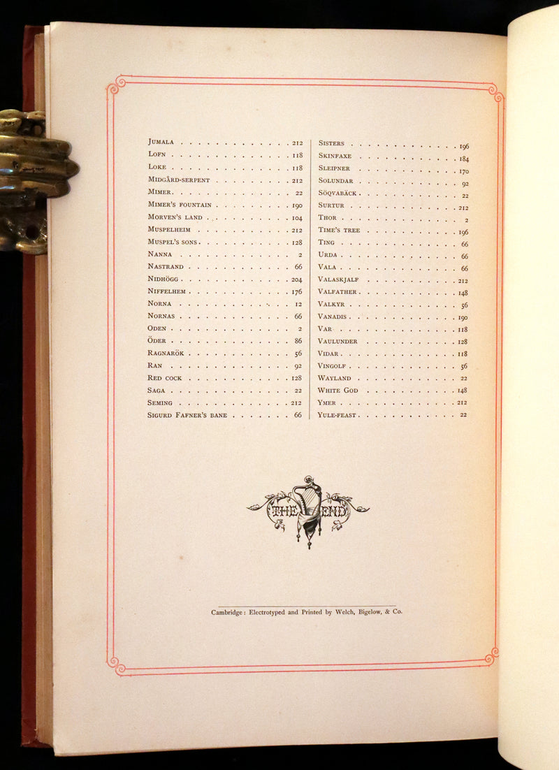 1878 Rare First English Edition - Frithiof's Saga: A Legend of Ancient Norway. Illustrated Viking Tales of the North.