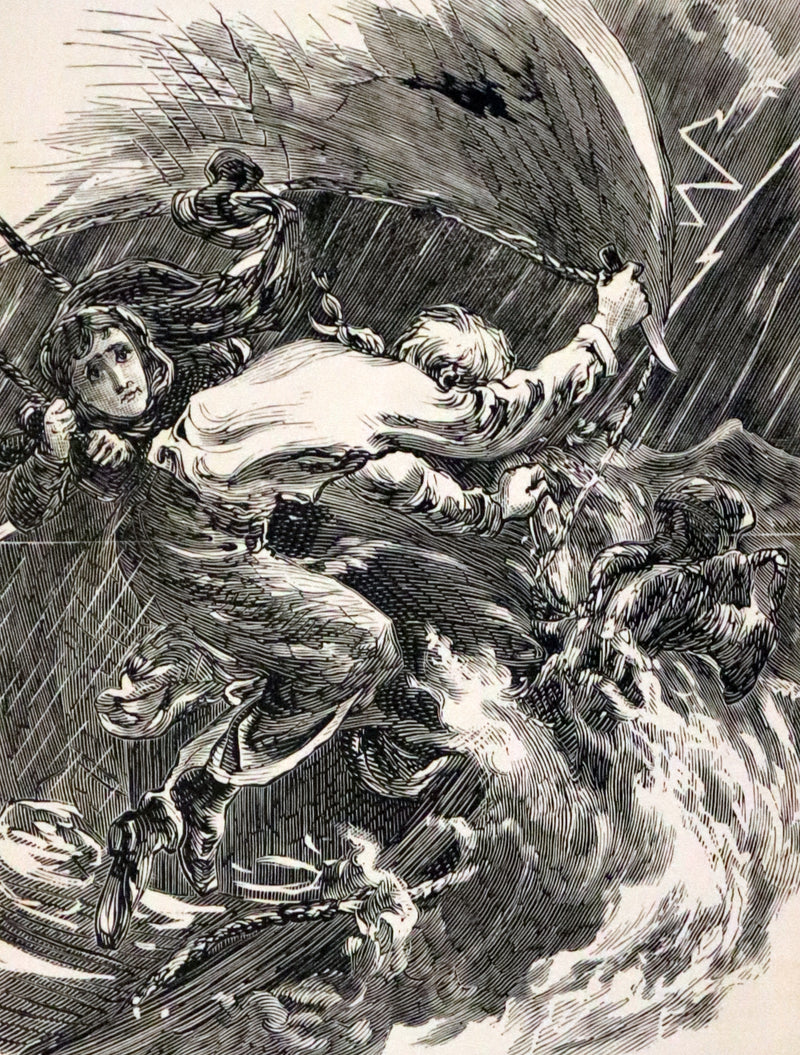 1900 Rare Book - The Fur Country by Jules Verne. Set in the polar regions of North America.