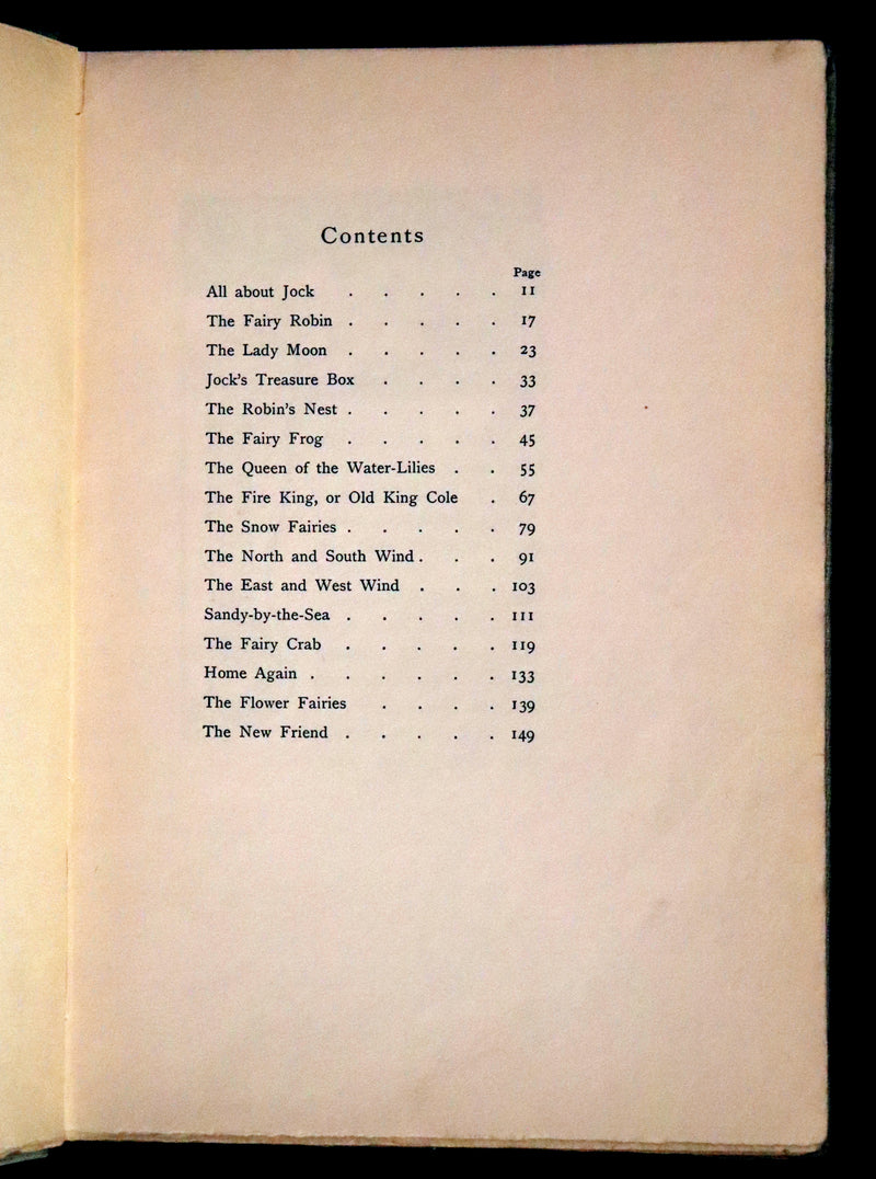 1902 Scarce First Edition - Jock and the Fairy Robin, illustrated by Alice B. Woodward.