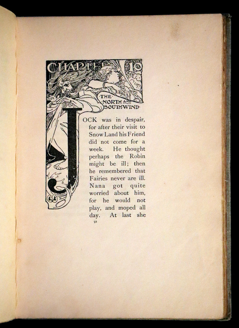 1902 Scarce First Edition - Jock and the Fairy Robin, illustrated by Alice B. Woodward.