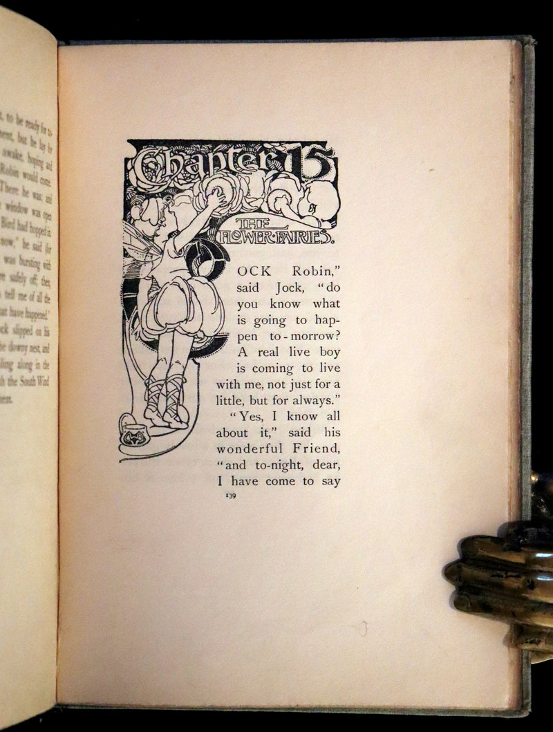 1902 Scarce First Edition - Jock and the Fairy Robin, illustrated by Alice B. Woodward.