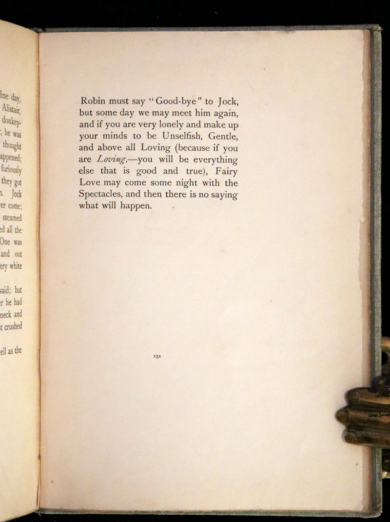 1902 Scarce First Edition - Jock and the Fairy Robin, illustrated by Alice B. Woodward.