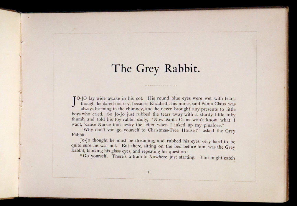 1903 Scarce Book - The Grey Rabbit written and illustrated by May Galdwin.