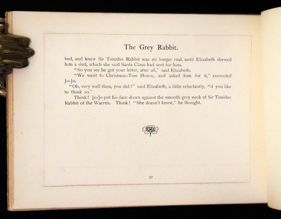 1903 Scarce Book - The Grey Rabbit written and illustrated by May Galdwin.