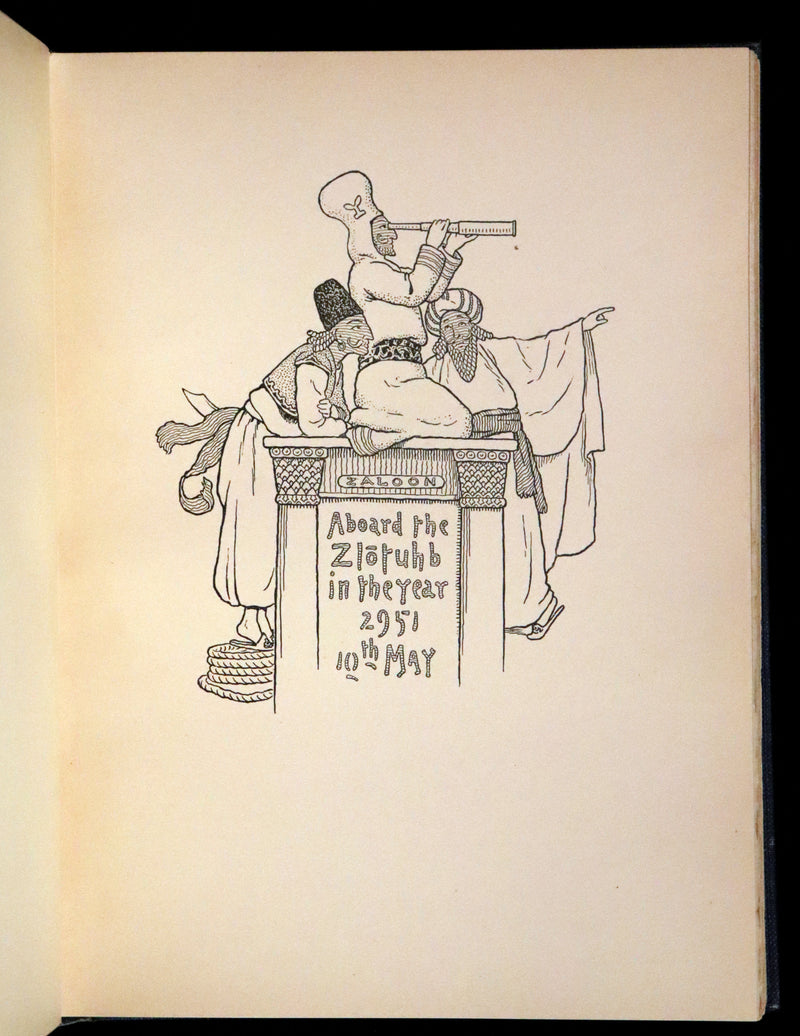 1902 Scarce First De Luxe Edition Illustrated in color - The Last American by John Ames Mitchell.