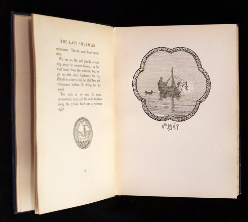 1902 Scarce First De Luxe Edition Illustrated in color - The Last American by John Ames Mitchell.