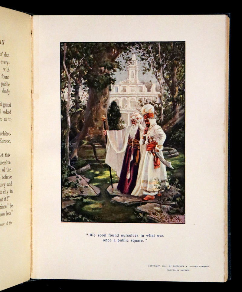 1902 Scarce First De Luxe Edition Illustrated in color - The Last American by John Ames Mitchell.