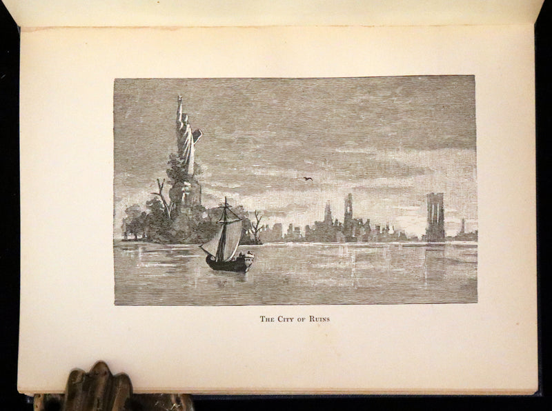1902 Scarce First De Luxe Edition Illustrated in color - The Last American by John Ames Mitchell.