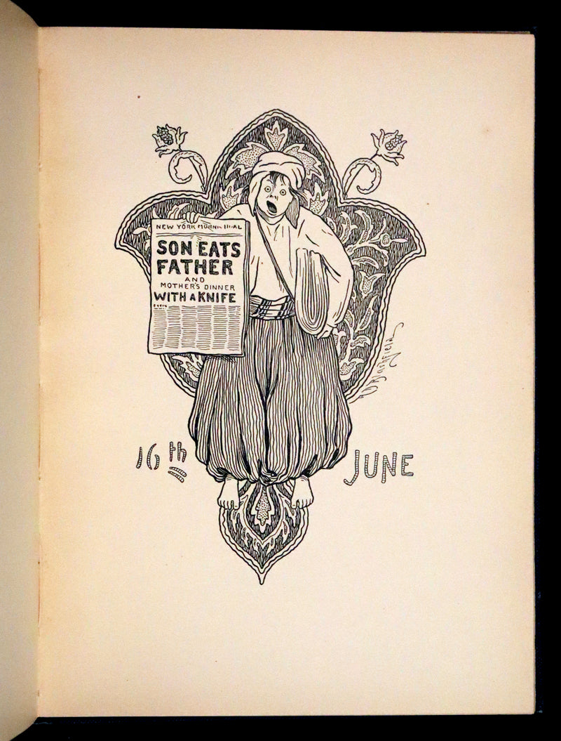 1902 Scarce First De Luxe Edition Illustrated in color - The Last American by John Ames Mitchell.