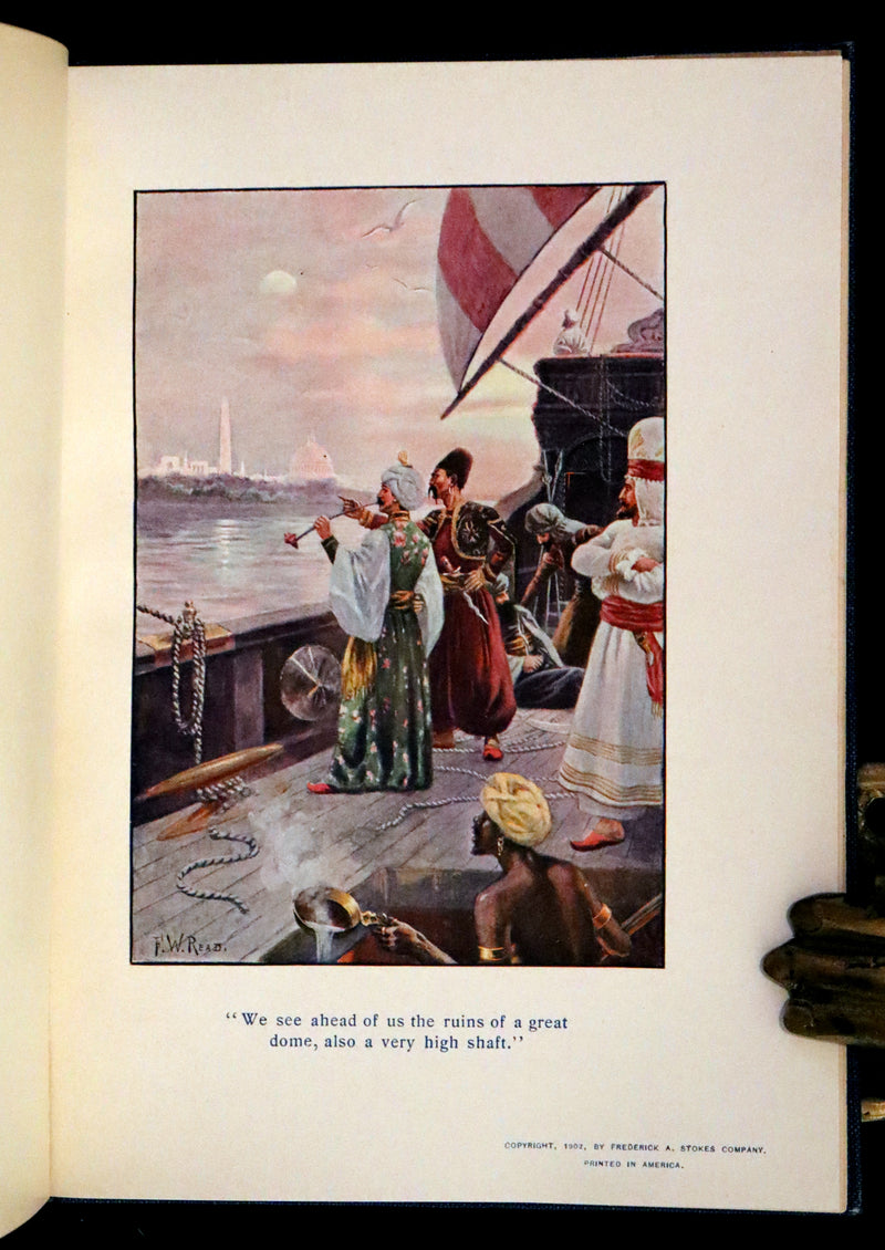 1902 Scarce First De Luxe Edition Illustrated in color - The Last American by John Ames Mitchell.