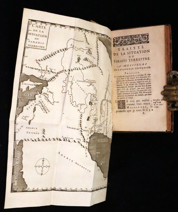 1691 Rare French First Edition - Treatise on the Location of the Biblical Garden of Eden. Traitté de la Situation du Paradis Terrestre.