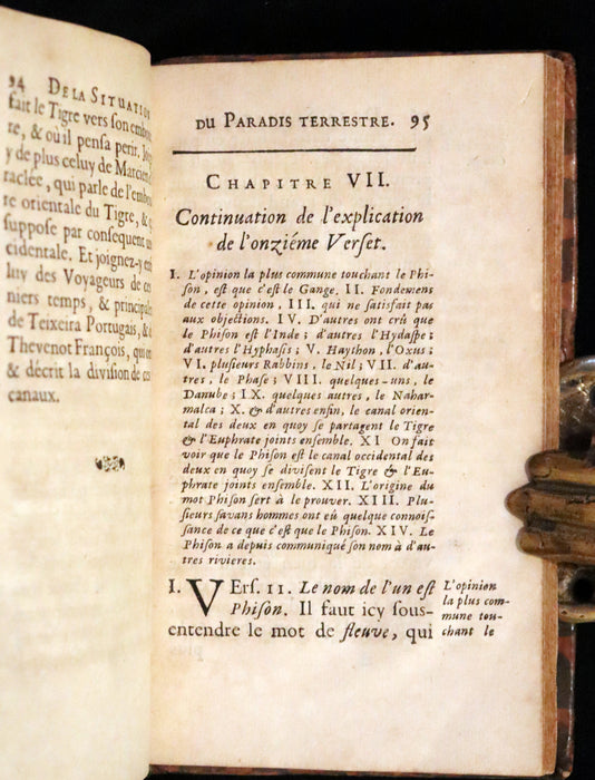 1691 Rare French First Edition - Treatise on the Location of the Biblical Garden of Eden. Traitté de la Situation du Paradis Terrestre.