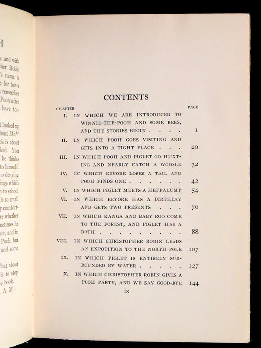 1926 Rare First Edition - Winnie-The-Pooh written by A.A. Milne and Illustrated by Ernest Shepard.