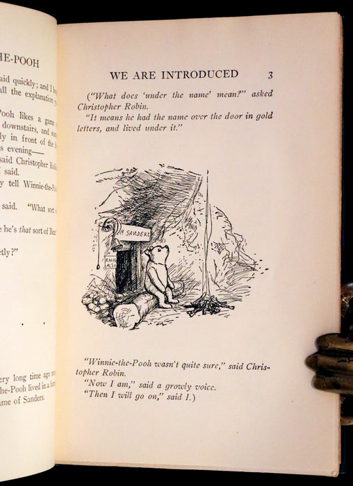 1926 Rare First Edition - Winnie-The-Pooh written by A.A. Milne and Illustrated by Ernest Shepard.