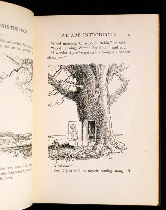 1926 Rare First Edition - Winnie-The-Pooh written by A.A. Milne and Illustrated by Ernest Shepard.