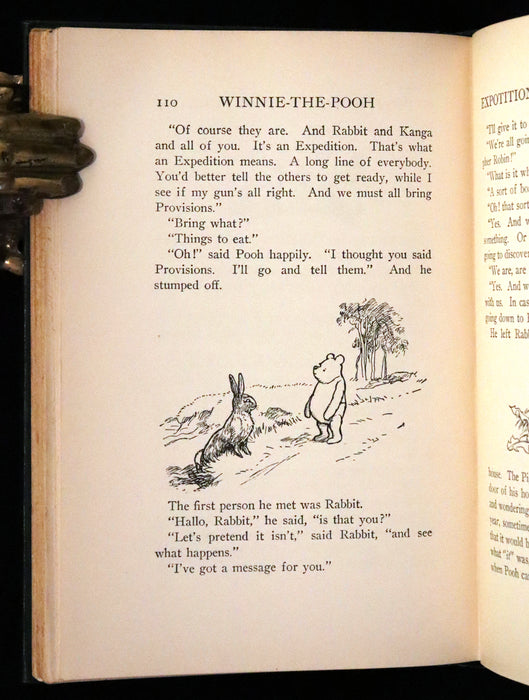 1926 Rare First Edition - Winnie-The-Pooh written by A.A. Milne and Illustrated by Ernest Shepard.