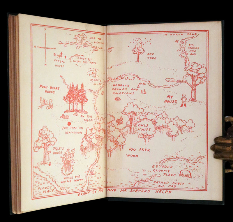 1926 Rare First Edition - Winnie-The-Pooh written by A.A. Milne and Illustrated by Ernest Shepard.
