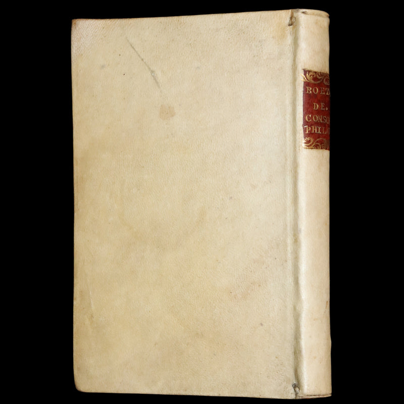 1721 Rare Latin Vellum Book - The Consolation of Philosophy by Boethius.