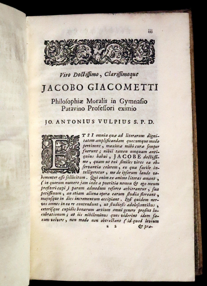 1721 Rare Latin Vellum Book - The Consolation of Philosophy by Boethius.