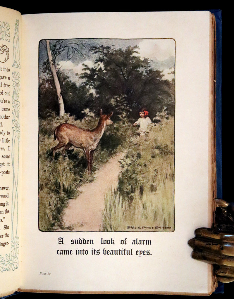1909 Rare First Edition Illustrated by Bessie Pease Gutmann - Through the Looking-Glass and What Alice Found There.