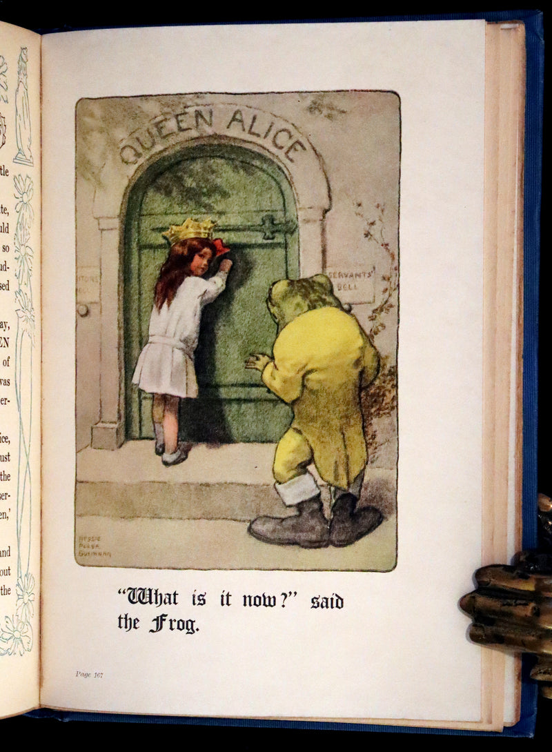 1909 Rare First Edition Illustrated by Bessie Pease Gutmann - Through the Looking-Glass and What Alice Found There.