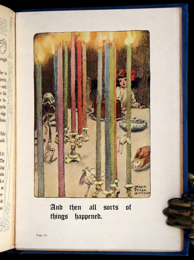 1909 Rare First Edition Illustrated by Bessie Pease Gutmann - Through the Looking-Glass and What Alice Found There.
