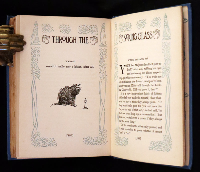 1909 Rare First Edition Illustrated by Bessie Pease Gutmann - Through the Looking-Glass and What Alice Found There.