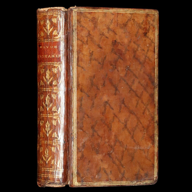 1767 Rare Latin Book - Novum Jesu-Christi Testamentum - New Testament with a Map.