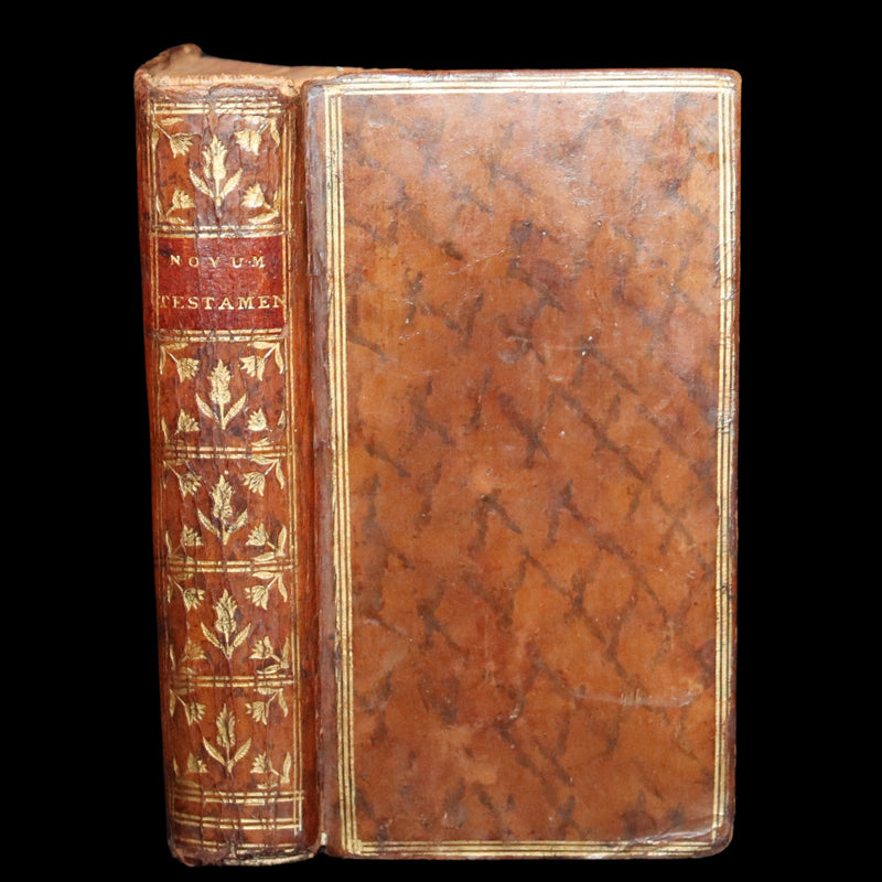 1767 Rare Latin Book - Novum Jesu-Christi Testamentum - New Testament with a Map.