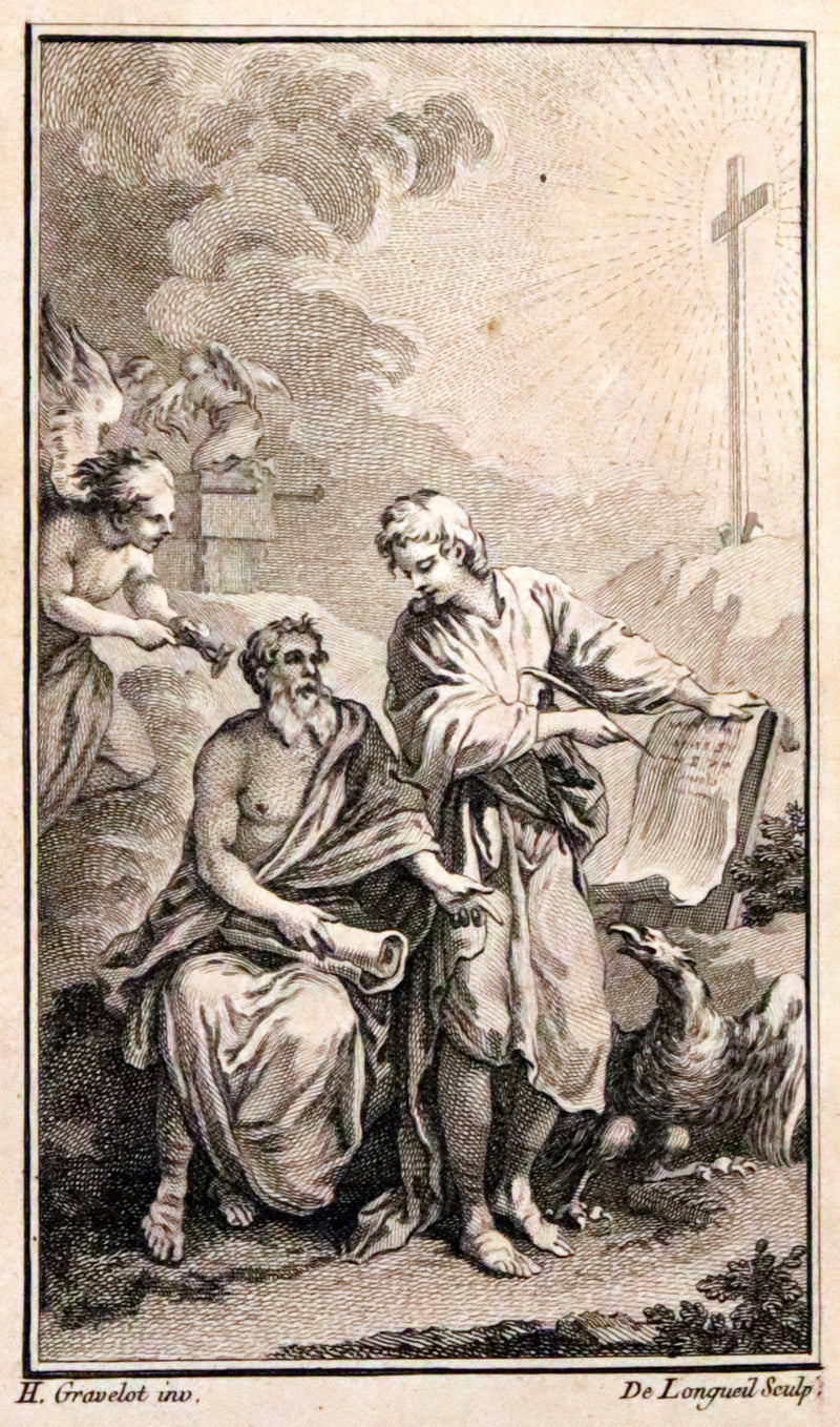 1767 Rare Latin Book - Novum Jesu-Christi Testamentum - New Testament with a Map.