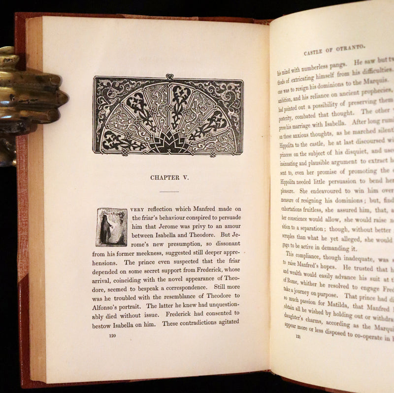 1840 Scarce illustrated Edition - The Castle of Otranto, a Gothic Story Set in a haunted castle by Horace Walpole.