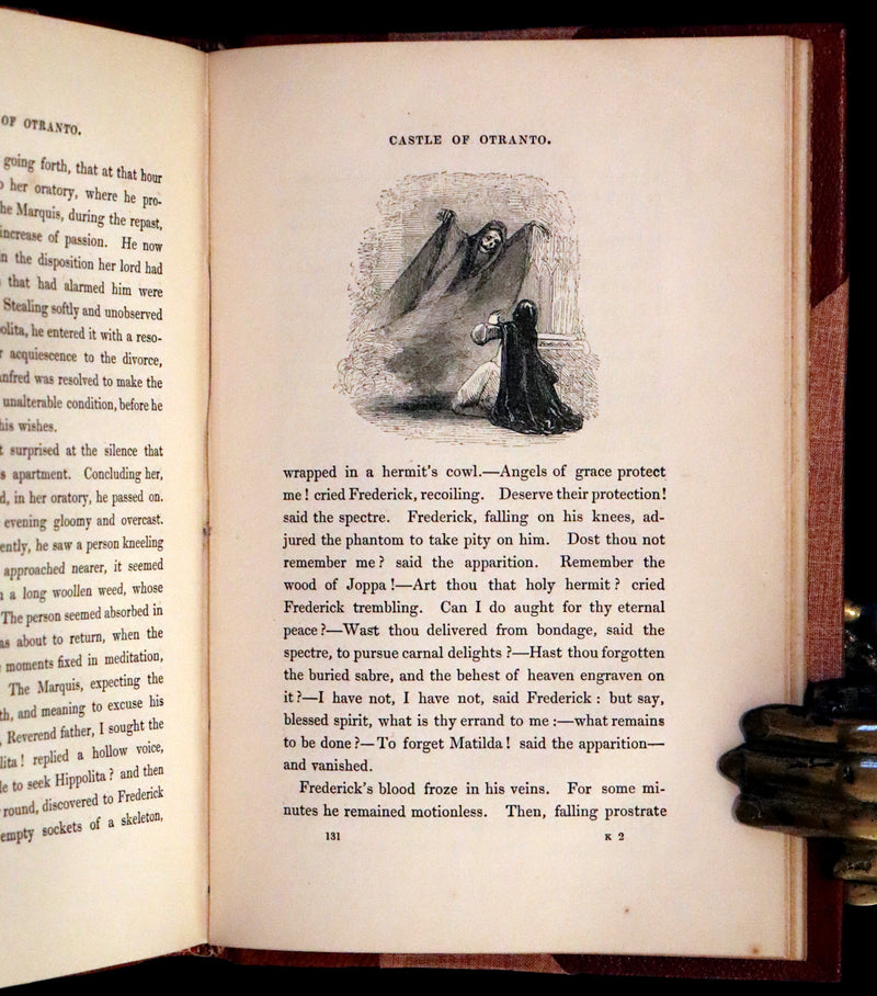 1840 Scarce illustrated Edition - The Castle of Otranto, a Gothic Story Set in a haunted castle by Horace Walpole.