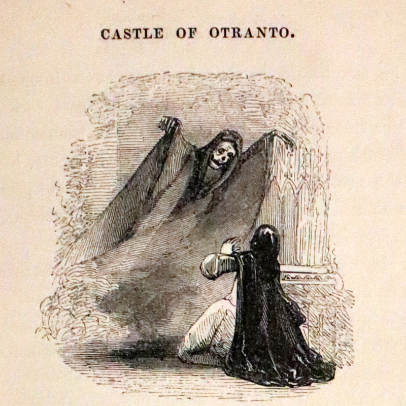 1840 Scarce illustrated Edition - The Castle of Otranto, a Gothic Story Set in a haunted castle by Horace Walpole.