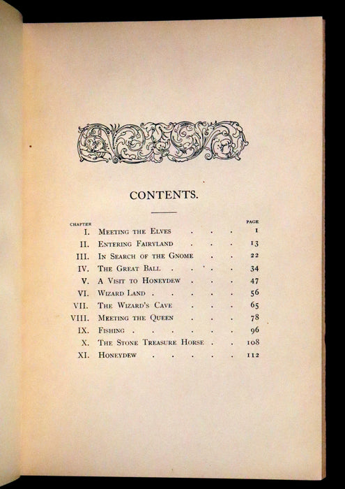 1894 Scarce First Edition - Adventures in Fairyland written and illustrated by David H. Brewer.