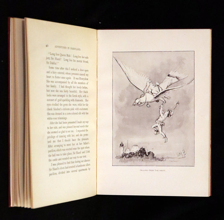 1894 Scarce First Edition - Adventures in Fairyland written and illustrated by David H. Brewer.