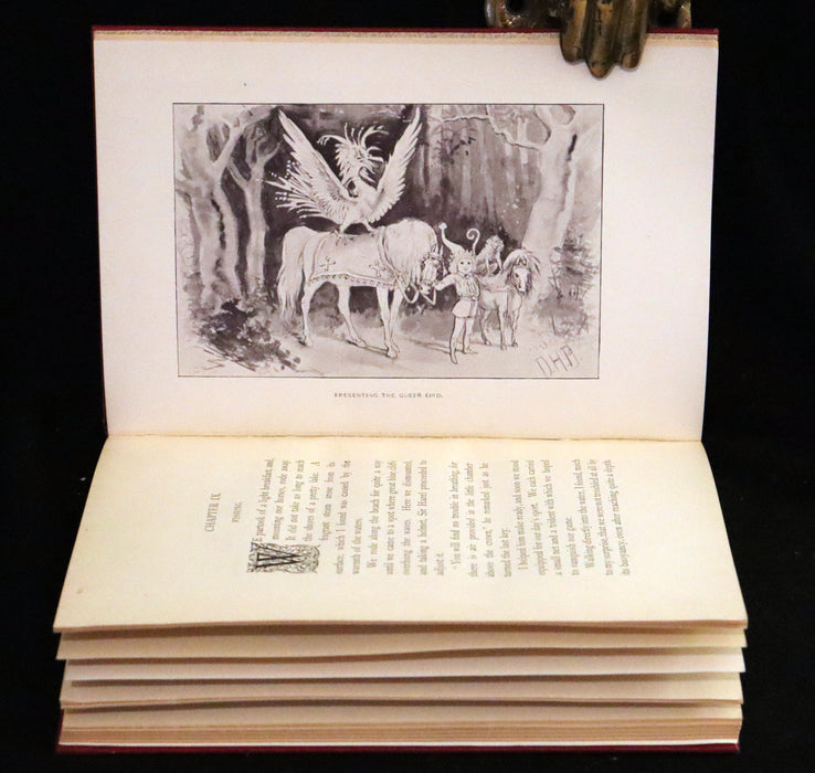 1894 Scarce First Edition - Adventures in Fairyland written and illustrated by David H. Brewer.