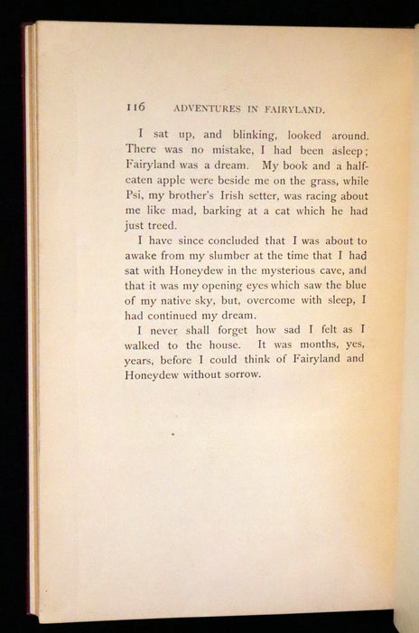 1894 Scarce First Edition - Adventures in Fairyland written and illustrated by David H. Brewer.