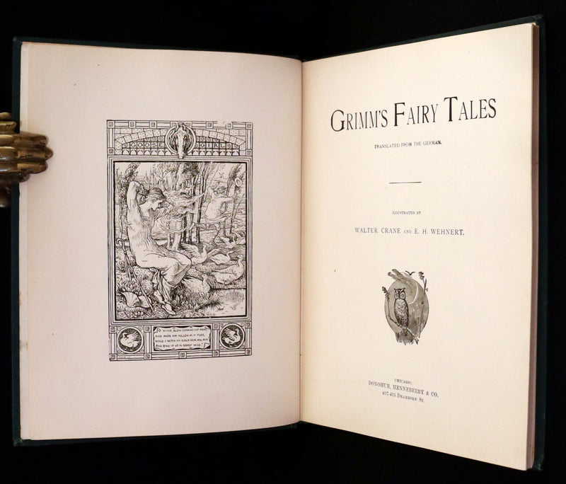 1896 Scarce First US Edition - Grimm's Fairy Tales illustrated by Walter Crane.