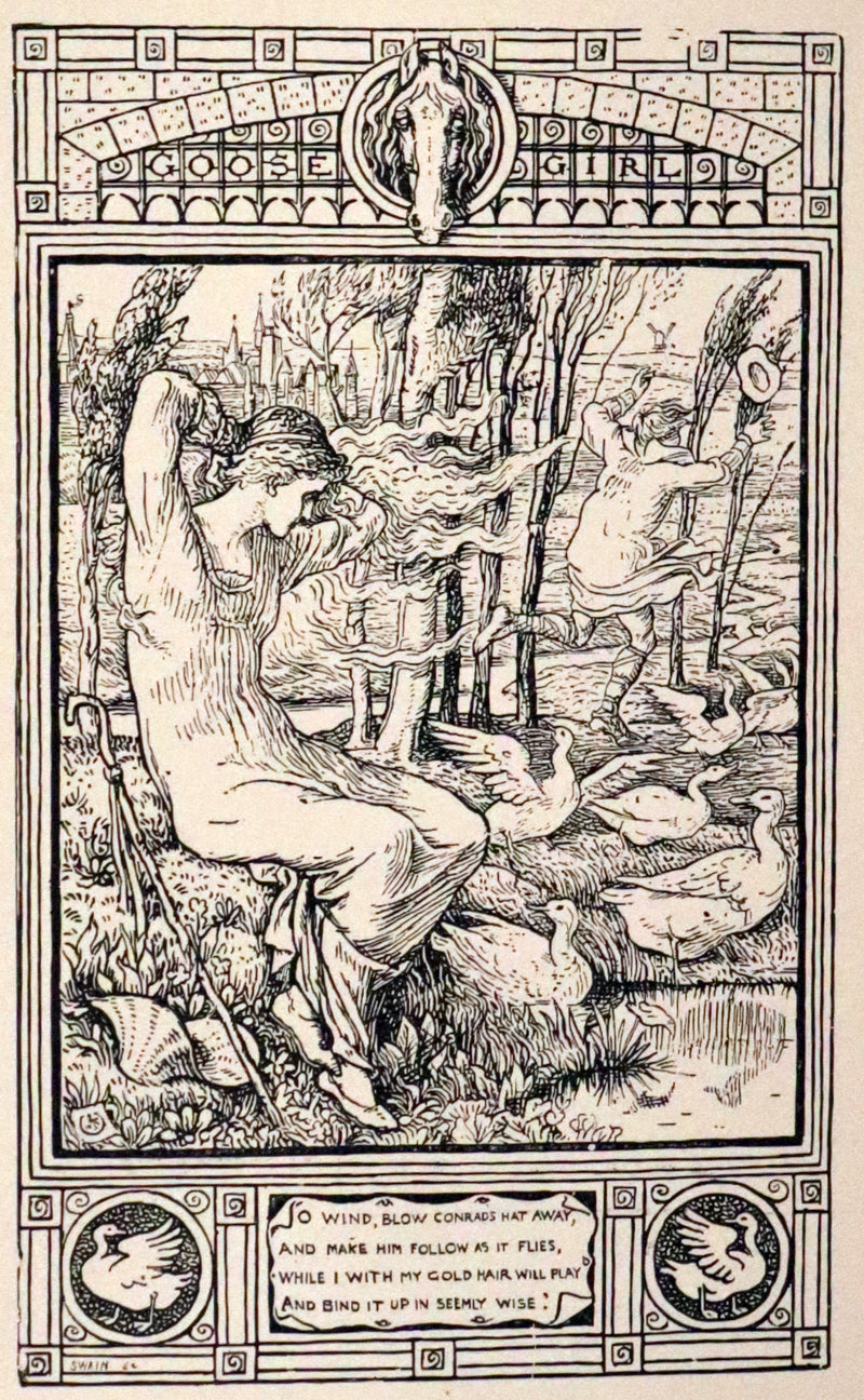 1896 Scarce First US Edition - Grimm's Fairy Tales illustrated by Walter Crane.