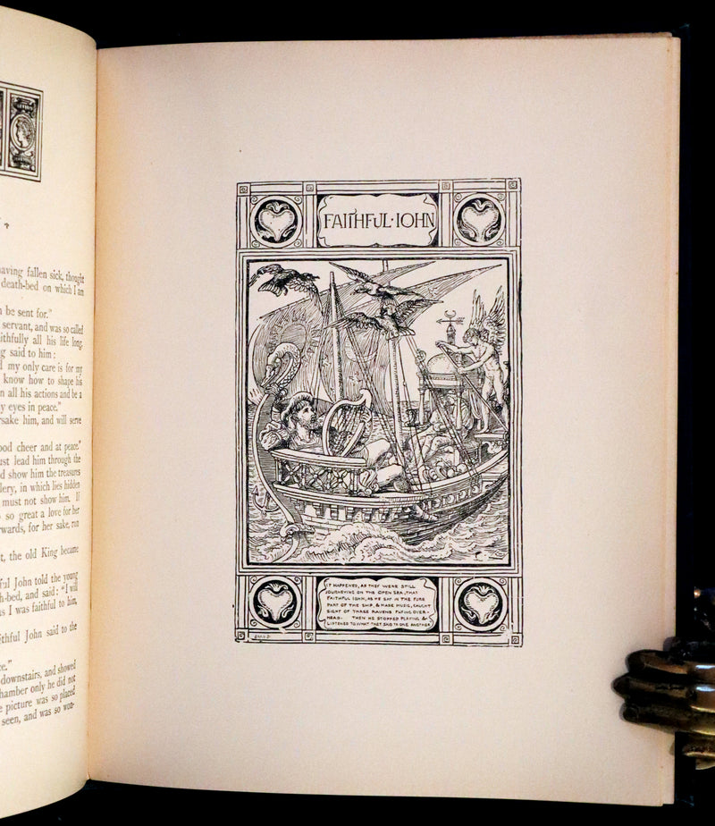 1896 Scarce First US Edition - Grimm's Fairy Tales illustrated by Walter Crane.