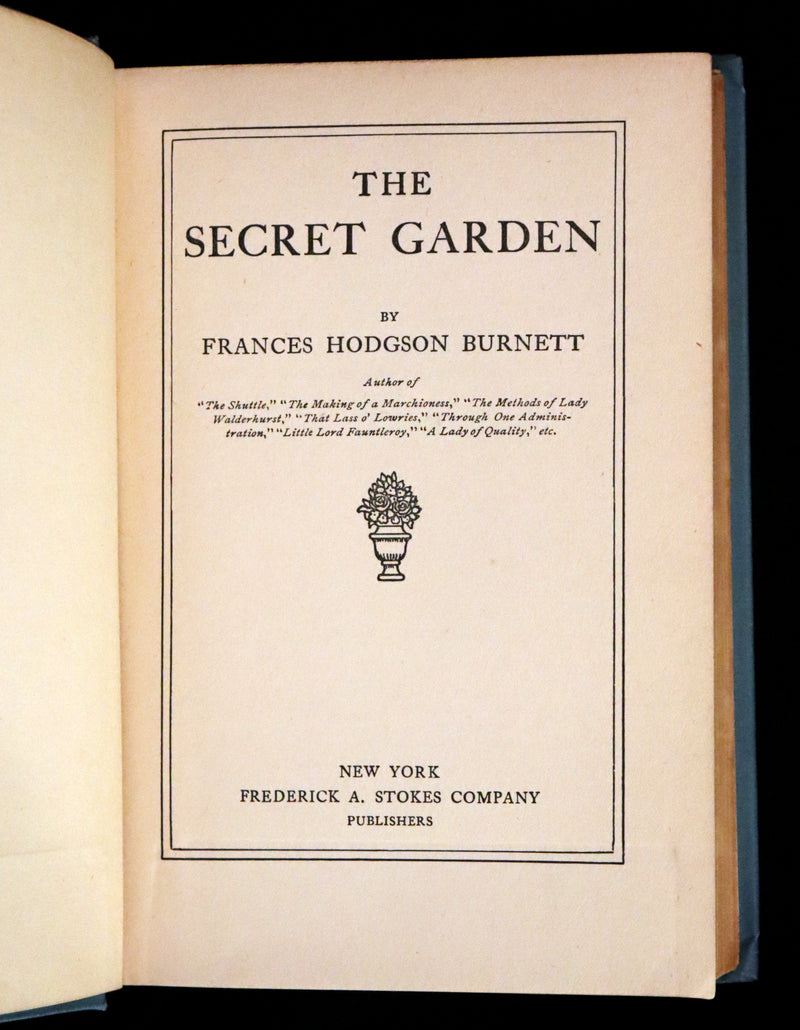 1911 Rare First Edition - The Secret Garden by Frances Hodgson Burnett.