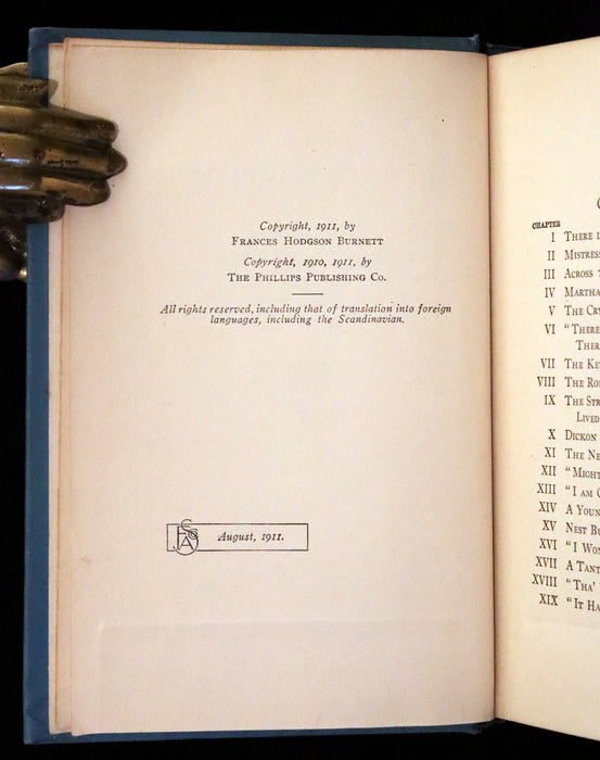 1911 Rare First Edition - The Secret Garden by Frances Hodgson Burnett.