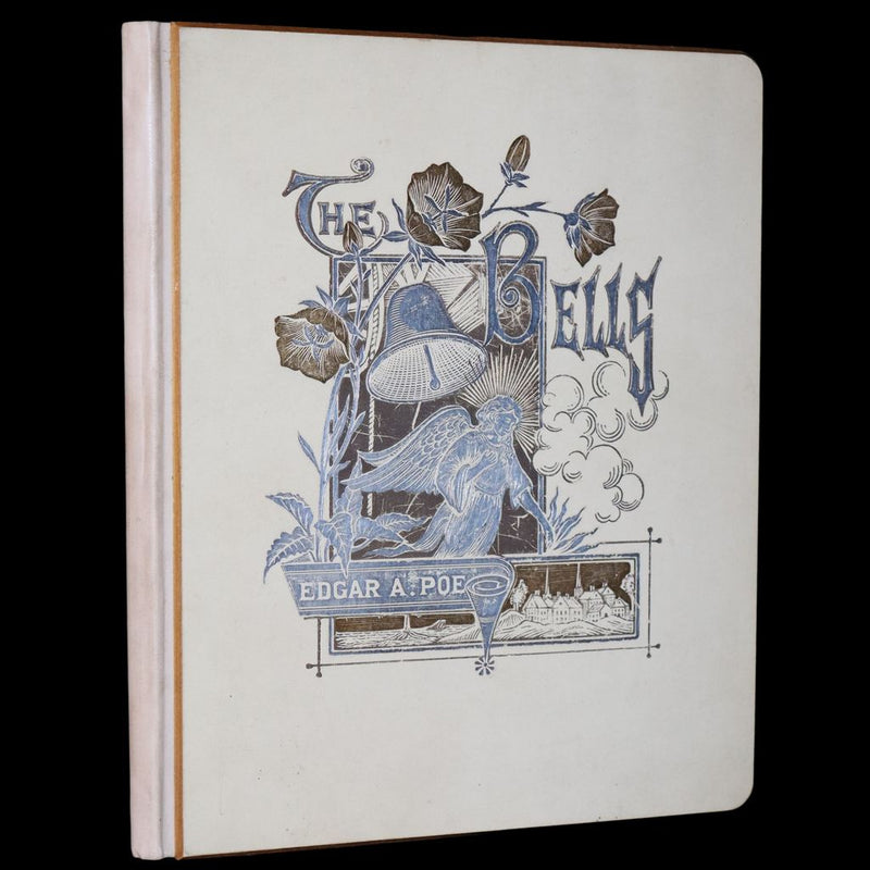 1881 Rare Victorian Book - The Bells by Edgar Allan Poe. Illustrated.