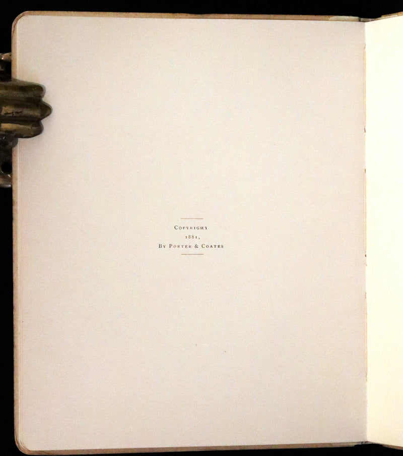 1881 Rare Victorian Book - The Bells by Edgar Allan Poe. Illustrated.