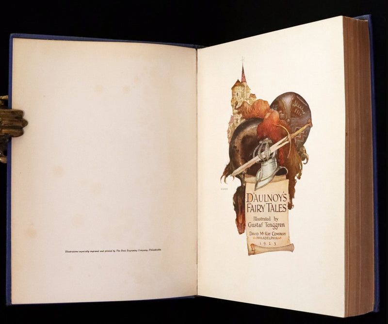1923 Rare First Edition illustrated by Gustaf Tenggren - D'Aulnoy's Fairy Tales.